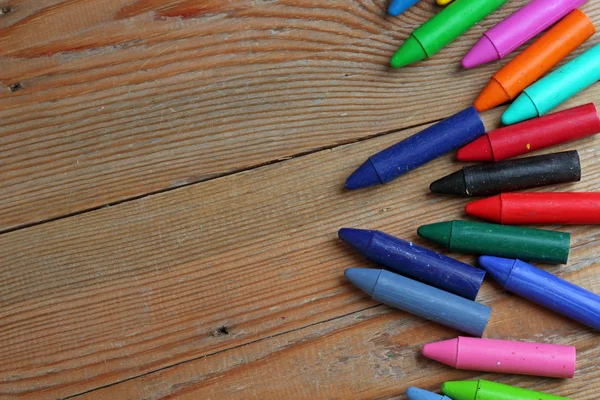Background with crayons — Stock Photo, Image