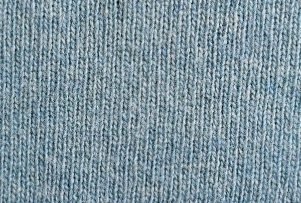 Blaue Strickwolltextur für Hintergrund — Stockfoto