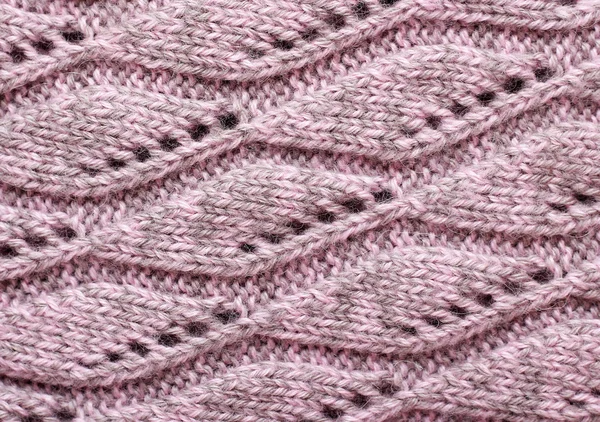 뜨개질 패턴 및 배경 모직 텍스처 — 스톡 사진