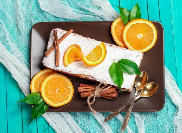 Pastel de naranja hecho en casa — Foto de Stock