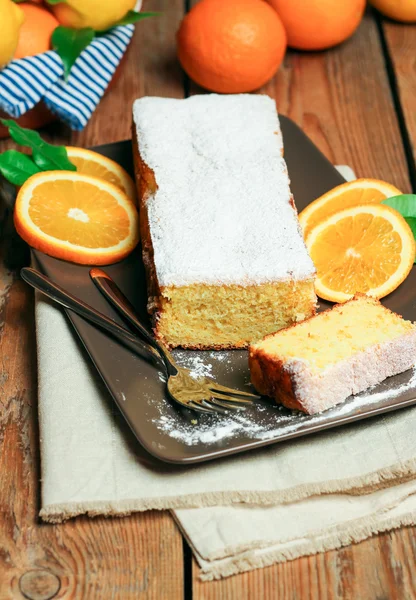 Pastel de naranja hecho en casa — Foto de Stock