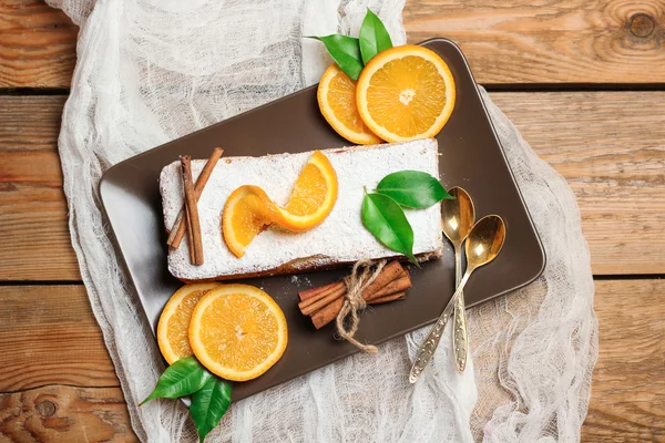 Tort portocaliu de casă — Fotografie, imagine de stoc