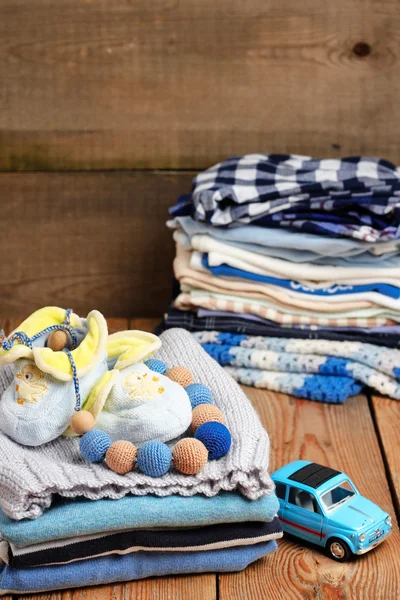 Baby boy clothes — Stock Photo, Image