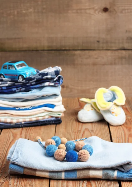 Baby boy clothes — Stock Photo, Image