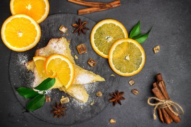 Polenta, Mısır ve limon tereyağı pasta