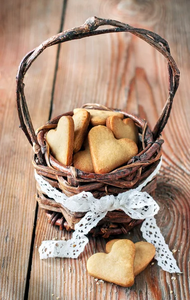 Handmade cookies for Valentines day — 图库照片