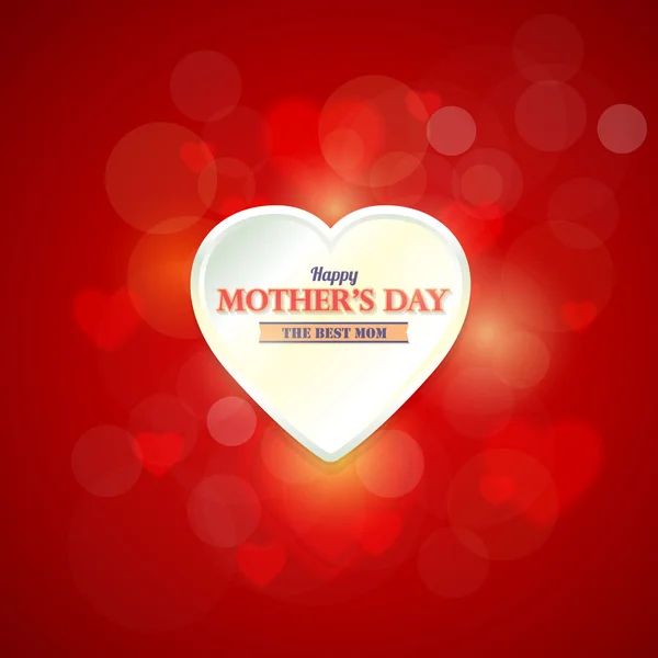 Abstrakter Hintergrund des glücklichen Muttertagsvektordesigns. Bekanntmachung und Festbotschaft Plakat, Flyer — Stockvektor