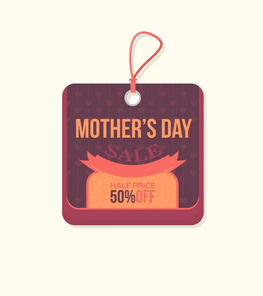 Anneler günü fiyat kavramı etiket, Banner, elips şirketi vektör tasarım şablonu — Stok Vektör