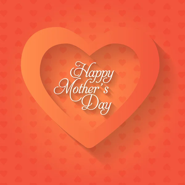 Happy Mother's Day Design. Annonce et célébration Message Affiche, dépliant — Image vectorielle