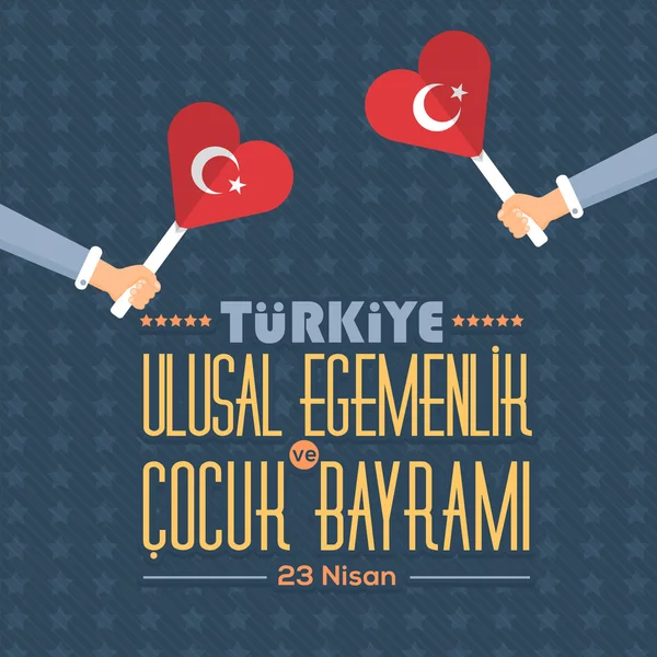 Kalp Tarzı Bayrak, Türkiye Cumhuriyeti Kutlama Kartı ve Tebrik Mesajı Afişi, Arka Plan, Rozetler - İngilizce 