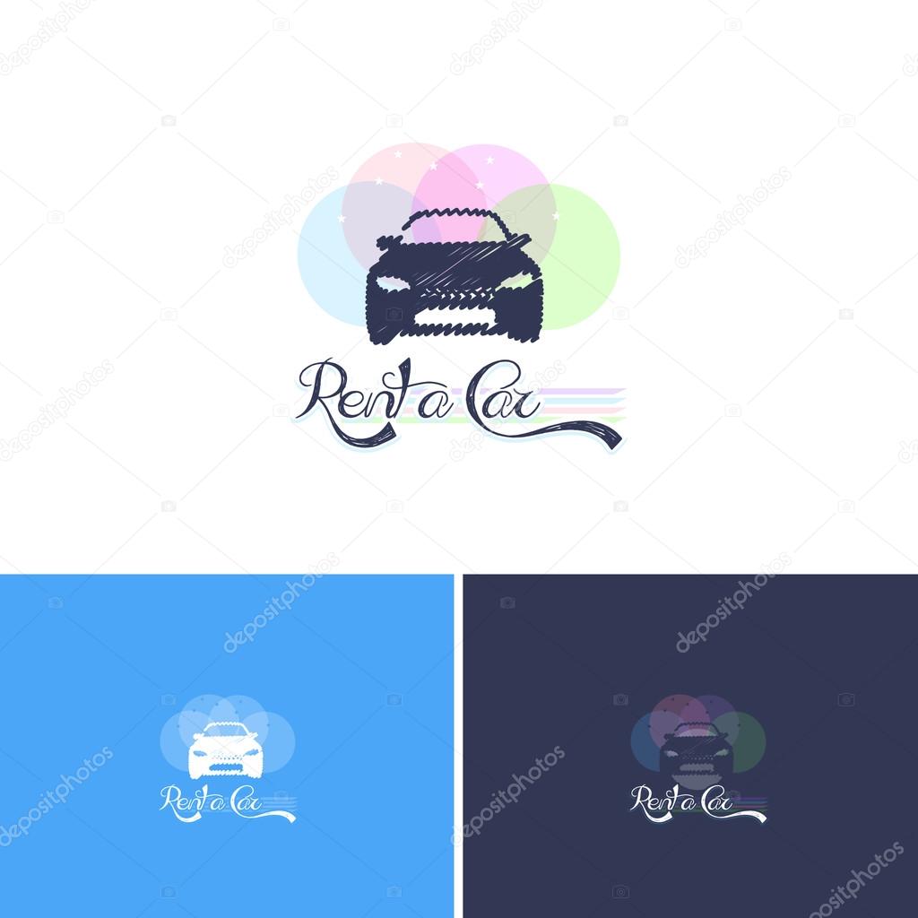 Rent a Car Center Vector Icons, Logos, Sign, Symbol Template