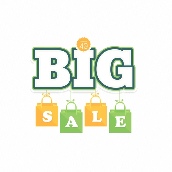 Красочный дизайн веб-баннера Big Sale — стоковый вектор