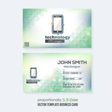 Çokgen stilini kartvizit tasarımı