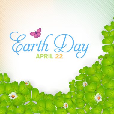 Arka plan bulanık, gerçekçi çiçekler, dünya gün tasarım