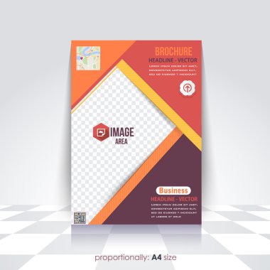 Multicolors Katmanlı A4 Broşür, Broşür, Katalog Kapağı, Kurumsal Broşür Şablonu