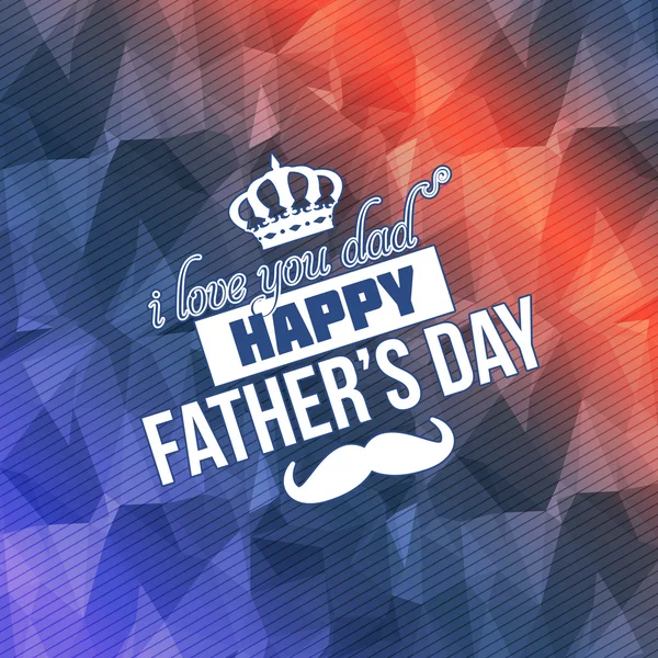 Bonne fête des pères, affiche de message d'annonce et de célébration, modèle de dépliant — Image vectorielle