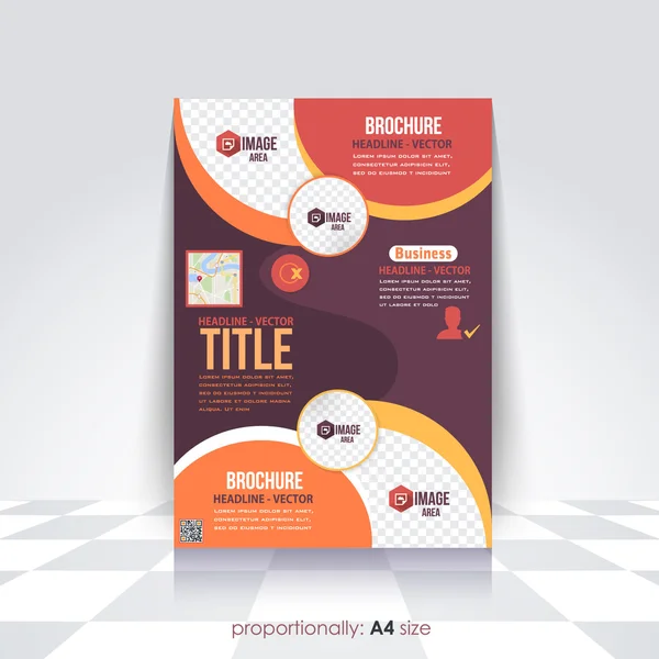 A4 Flyer, Mehrzweck-Business-Broschüre, Katalogcover, Corporate Leaflet-Vorlage — Stockvektor