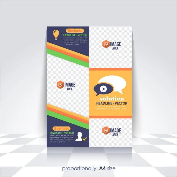 Brochura de negócios multiúso, Capa de catálogo, Modelo de folheto corporativo — Vetor de Stock