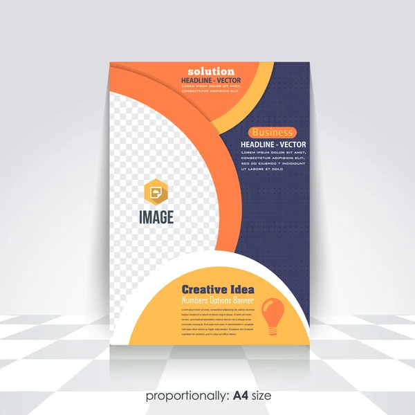 Multifunctionele zakelijke brochure, catalogus cover, Corporate Leaflet template — Stockvector