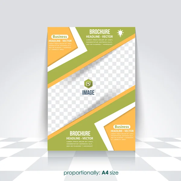 Business a4 Flyer und Broschüre. Katalog-Cover-Vorlage, Corporate Leaflet Design — Stockvektor