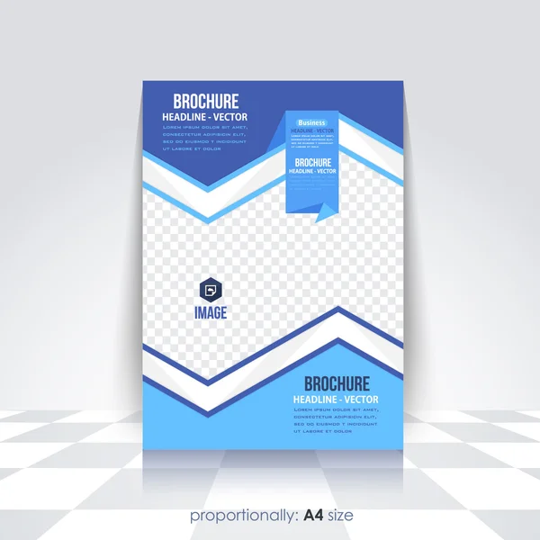 Blue Colors Multipurpose Business Brochure, Catalog Cover, Corporate Leaflet Template — Stock Vector