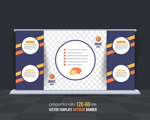 Multifunctionele Business thema buiten banner, reclame sjabloon — Stockvector