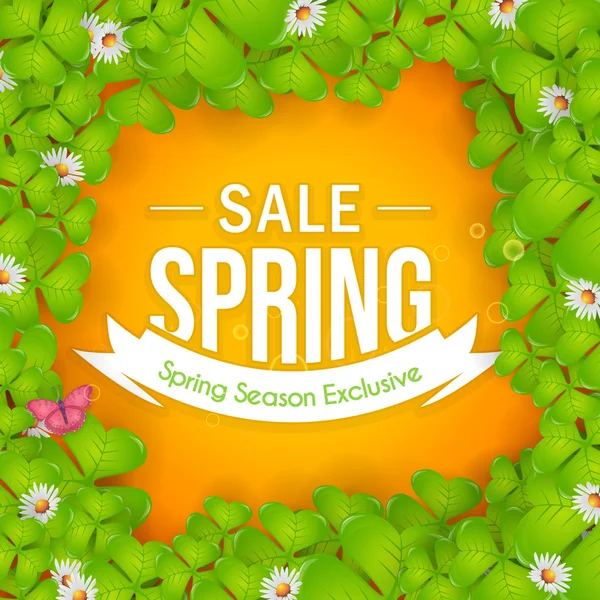 Весняний сезон Розпродаж Веб-сайт Банер Векторні ілюстрації — стоковий вектор