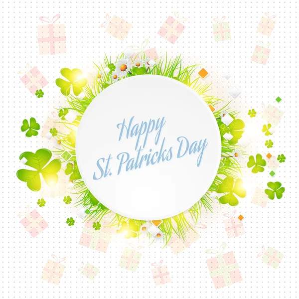 Happy Saint Patrick's Day Background, Greeting Card Design — Stock Vector