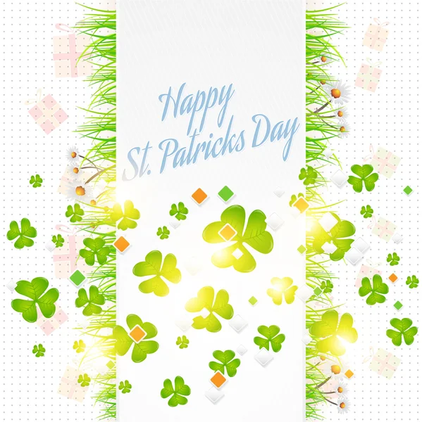 Saint Patrick's Vector Celebration Card, Vector Background — Stock Vector