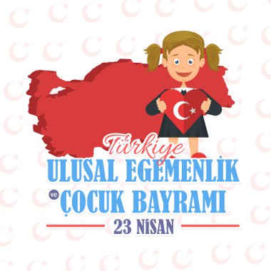 Türkiye Cumhuriyeti Tebrik Mesajı Afişi, Arka Plan, Rozetler veya Web Banner - İngilizce 