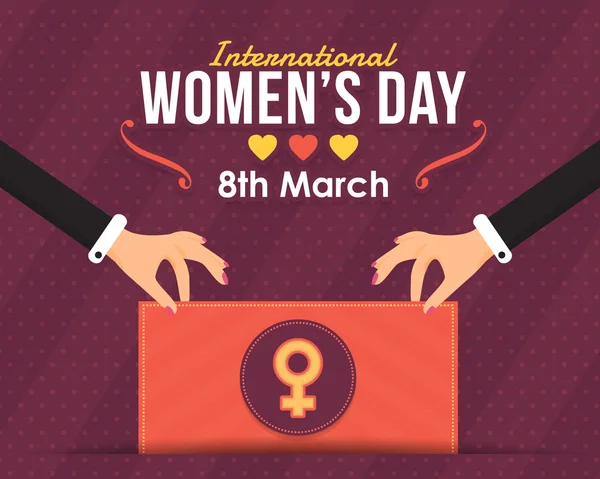 Latar Belakang Hari Wanita Internasional - Stok Vektor
