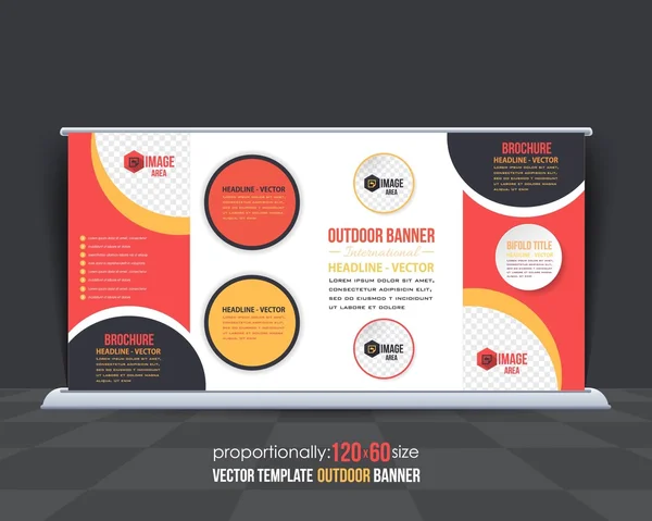 Multifunctionele Business thema buiten banner, reclame sjabloon — Stockvector