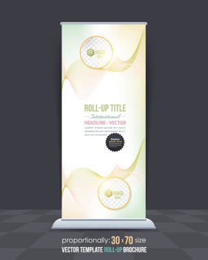 Soyut Modern Teknoloji Sembolleri, Geometrik Poligonal Trend Moleküler Nokta Dizisi Kavram Arka Plan Teması. İş Roll-Up Banner, Poster Tasarımı, Dikey Reklam Vektör Şablonu