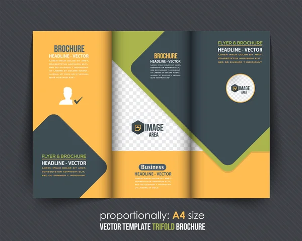Multi-purpose Tri-fold Brochure Design, Modelo de vetor de catálogo — Vetor de Stock