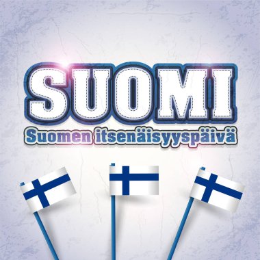 Finlandiya Günü vektör illüstrasyonu geçmişi 