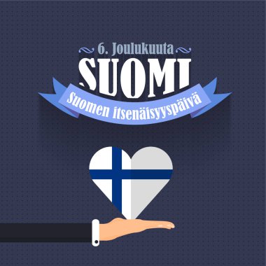 Finlandiya Günü vektör illüstrasyonu geçmişi 