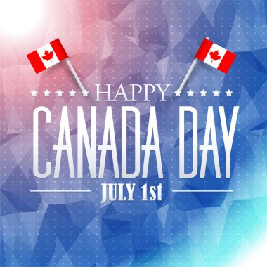 Kanada Günü vektör illüstrasyon arka planı 