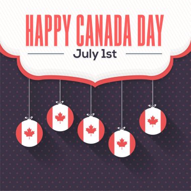 Kanada Günü vektör illüstrasyon arka planı 