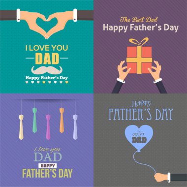 Babalar Günü vektör arkaplanı 