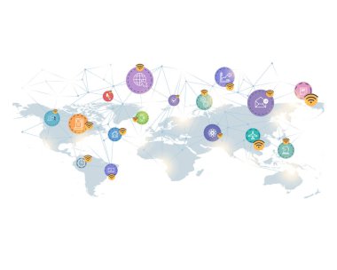 Web endüstrisi konsept vektör resimleme arka planı 