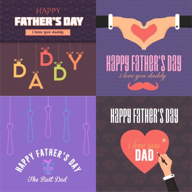 Babalar Günü vektör arkaplanı 