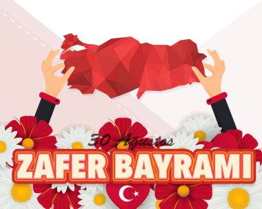 Türkiye günü vektör illüstrasyon arkaplanı 