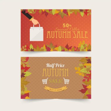 Sonbahar mevsimi konsepti çizim vektörü arka planı 