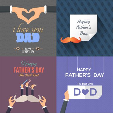 Babalar Günü vektör arkaplanı 