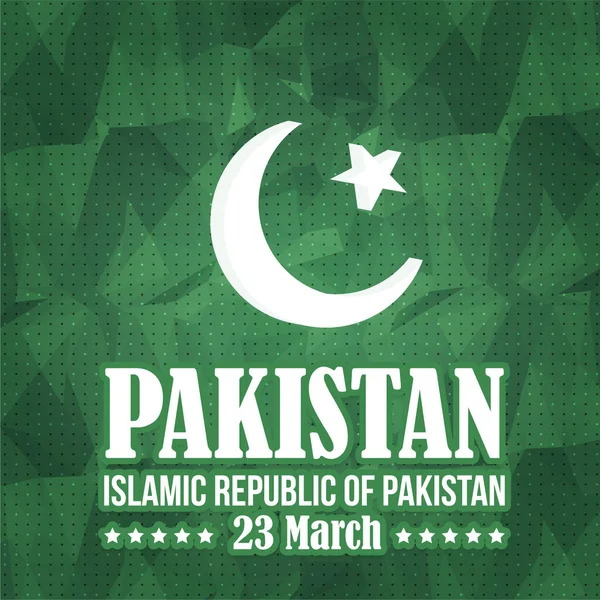 Pakistan vektör arkaplanının ulusal posteri 