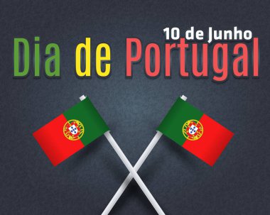 Portekiz gün vektör illüstrasyon arka planı 