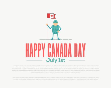 Kanada Günü vektör illüstrasyon arka planı 