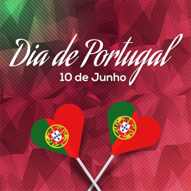 Portekiz gün vektör illüstrasyon arka planı 