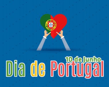 Portekiz gün vektör illüstrasyon arka planı 