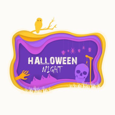 Cadılar Bayramı konsepti vektör arkaplanı